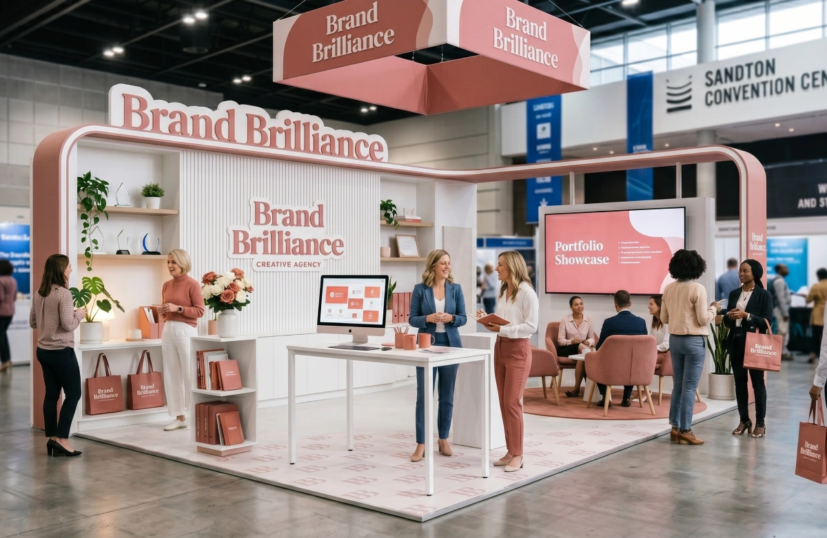 Brand Brilliance expo and exhibition brand activation stand in Johannesburg